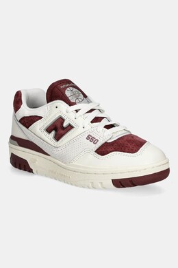 Кроссовки 550 из кожи New Balance, бежевый ppya-obm1ks_01x