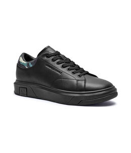 Кожаные кроссовки английские Armani Exchange, черный ax245m000054h680040 | juoda