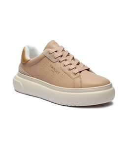 Кожаные кроссовки Twinset, желтый ts244w0000697180039 | smėlio