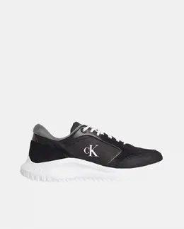 Мужские кожаные кроссовки для бега Calvin Klein, черный a52980337 | negro