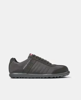 Мужские однотонные кожаные кеды на шнуровке Camper, серый mp_0611830_18302138 | gris