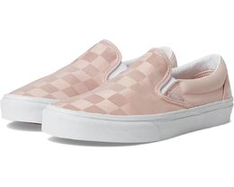 Кроссовки Vans Classic Slip-On Checkerboard, цвет Satin Checkerboard Sepia Rose 9993040 | satin checkerboard sepia rose
