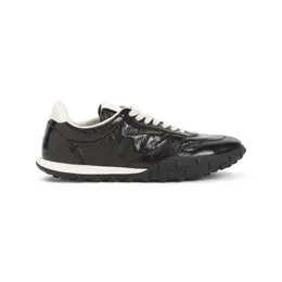 Jil Sander-Black Deer Leather Low Top Sneakers-Uomo 51977182347604