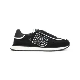Dolce & Gabbana-Black Leather Sneakers-Donna 51977503899988