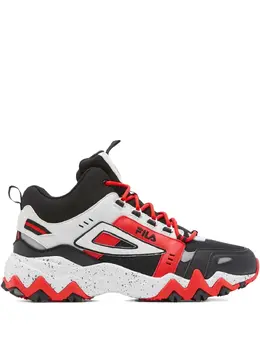Fila Oakmont Trail Mid "Black/Glacier Gray/Fila Red" sneakers 27784364