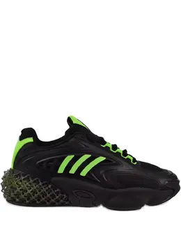 Кроссовки 4D Krazed «Черно-зеленые» Adidas, черный 29132271 | черный