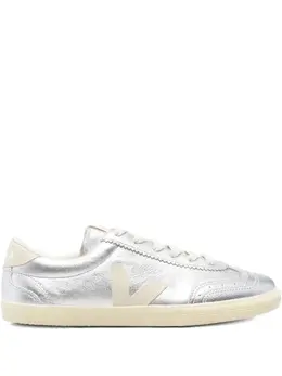 Veja Volley metallic leather lace-up sneakers 30149683