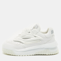 Versace White Leather and Rubber Odissea Medusa Chunky Slip On Sneakers Size 37 1165816