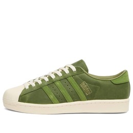 Винтажные кроссовки Superstar Adidas, мультиколор ji0318 | green & cream white