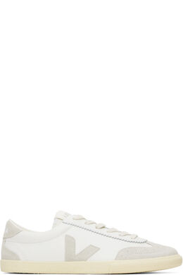 Белые и серые кожаные кроссовки Volley Veja 16930431 | white/natural
