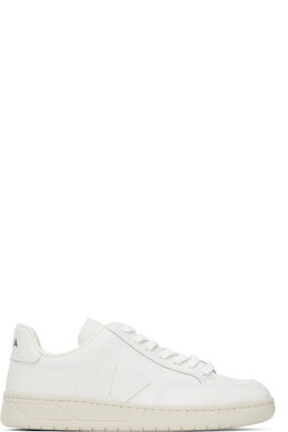Белые кожаные кроссовки V-12 Veja 16930201 | extra-white