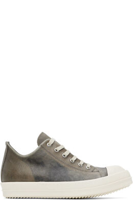 Серые кроссовки Hollywood Low Sneaks Rick Owens 17327301 | dust/milk/milk