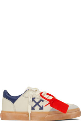 Кроссовки из вулканизированной ткани в винтажном стиле цвета «Off-White & Blue» 16859671 | light blue/blue