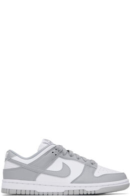 Бело-серые кроссовки Dunk Low Next Nature Nike 17046801 | white/light smoke grey