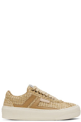 Бежевые кроссовки Lanvin Cash Raffia 17046841 | natural