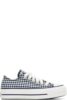 Кроссовки Chuck Taylor All Star Gingham с синими и белыми вставками Converse 17047741 | obsidian/white/vintage white