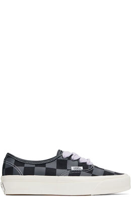 Серые и черные кроссовки LX Authentic 44 Vans 17465221 | checkerboard tap shoe