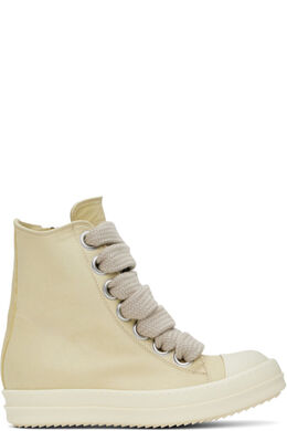 Бежевые кроссовки Hollywood Jumbolace Rick Owens 16931921 | parchment/pearl/milk/milk