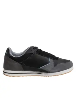 Trussardi Black Gray Lace Up Low Top Casual Sneakers Shoes - EU45/US12 mv7276-45