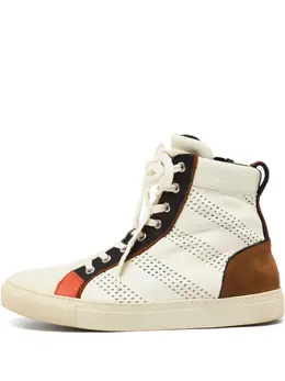 Balmain perforated high-top sneakers 30311308