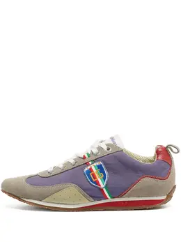 Dolce & Gabbana logo-embroidered leather sneakers 30306977