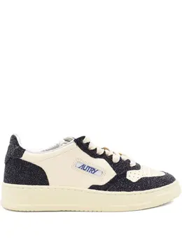 Autry Medalist glitter-panel low-top sneakers 30894245