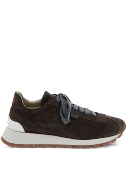 Brunello Cucinelli Suede Leather Sneakers mzsfg2110pc7284