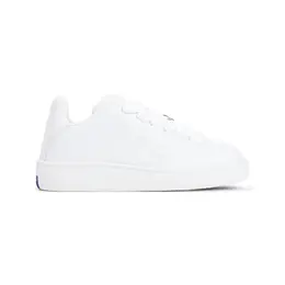 Burberry-White Leather Sneakers-Donna 51977128804692