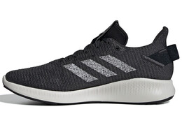 Кроссовки для бега SenseBounce+ мужские с низким верхом, черные/белые Adidas g27276