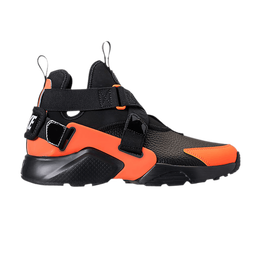 Nike Кроссовки Wmns Air Huarache City Utility 'Black Total Orange', черный aq0085 002 | black total orange