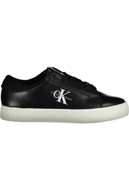 Кеды спортивные женские Calvin Klein с логотипом, черный / белый 33705 | nero