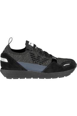 Кроссовки спортивные женские Emporio Armani, черный 1663 | nero
