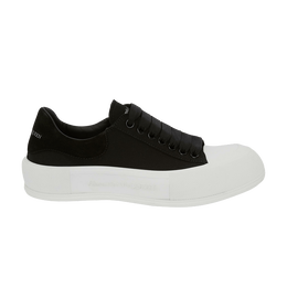 Кроссовки Alexander McQueen Wmns Deck Lace-Up Plimsoll 'Black', черный 654593 w4pq1 1070 | black