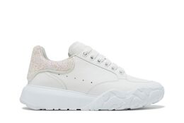 Кроссовки Alexander McQueen Wmns Court Trainer 'White Pink Glitter', белый 657566 wia91 9395 | white pink glitter