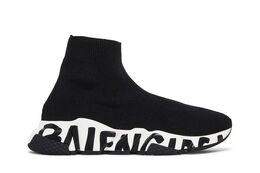 Кроссовки Balenciaga Wmns Speed Sneaker 'Midsole Graffiti - Black White', черный 605942 w2db7 1015 | midsole graffiti - black white