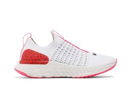 Nike Кроссовки Wmns React Phantom Run Flyknit 2 'Platinum Tint Chile Red', белый dm8064 001 | platinum tint chile red