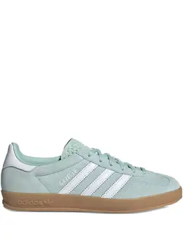Замшевые кроссовки Gazelle с тремя полосками Adidas, зеленый 30937768 | зеленый