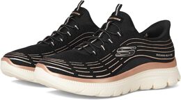 Кроссовки Skechers Summits Plus Hands Free Slip-INS, цвет Black Rose Gold 9988086 | black rose gold