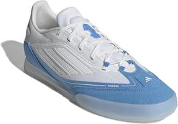 Кроссовки Adidas F50 Freestyle 24 Messi Indoor Soccer Cleats, цвет White/Gold Metallic/Blue Burst 9966140 | white/gold metallic/blue burst