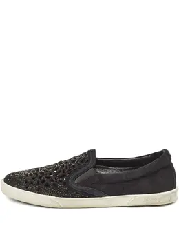 Jimmy Choo crystal-embellished slip-on sneakers 30323775