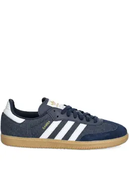 Кроссовки Samba с тремя полосками Adidas, синий 30455294 | синий