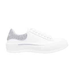 Кроссовки Alexander McQueen Deck Lace-Up Plimsoll 'White Silver', белый 682410 wib67 9485 | white silver