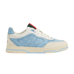 Кроссовки Gucci Re-Web Sneaker 'GG Canvas - Light Blue Ivory', синий 824221 aadja 9571 | gg canvas - light blue ivory