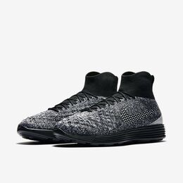 Nike Кроссовки Lunar Magista 2 Flyknit FC 'Black White', черный 876385 001 | black white