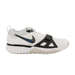 Nike Кроссовки Air Zoom Diamond Elite Turf 'White Iridescent - Black Outlined Swoosh', белый fn4250 100 | white iridescent - black outlined swoosh
