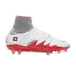 Nike Кроссовки Neymar x Air Jordan x Hypervenom Phantom 2 FG 'White Silver Crimson', белый 820114 106 | white silver crimson