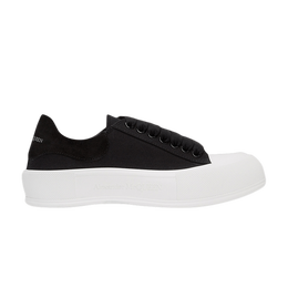 Кроссовки Alexander McQueen Deck Plimsoll Low 'Black White', черный 654594 w4mv7 1070 | black white