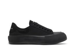 Кроссовки Alexander McQueen Deck Plimsoll Low 'Triple Black', черный 654594 w4mv7 1000 | triple black