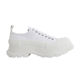 Кроссовки Alexander McQueen Tread Slick Lace Up 'Triple White', белый 705660 w4mv2 9000 | triple white
