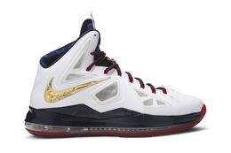 Nike Кроссовки LeBron 10+ Sport Pack 'Gold Medal', белый 542244 100 | gold medal